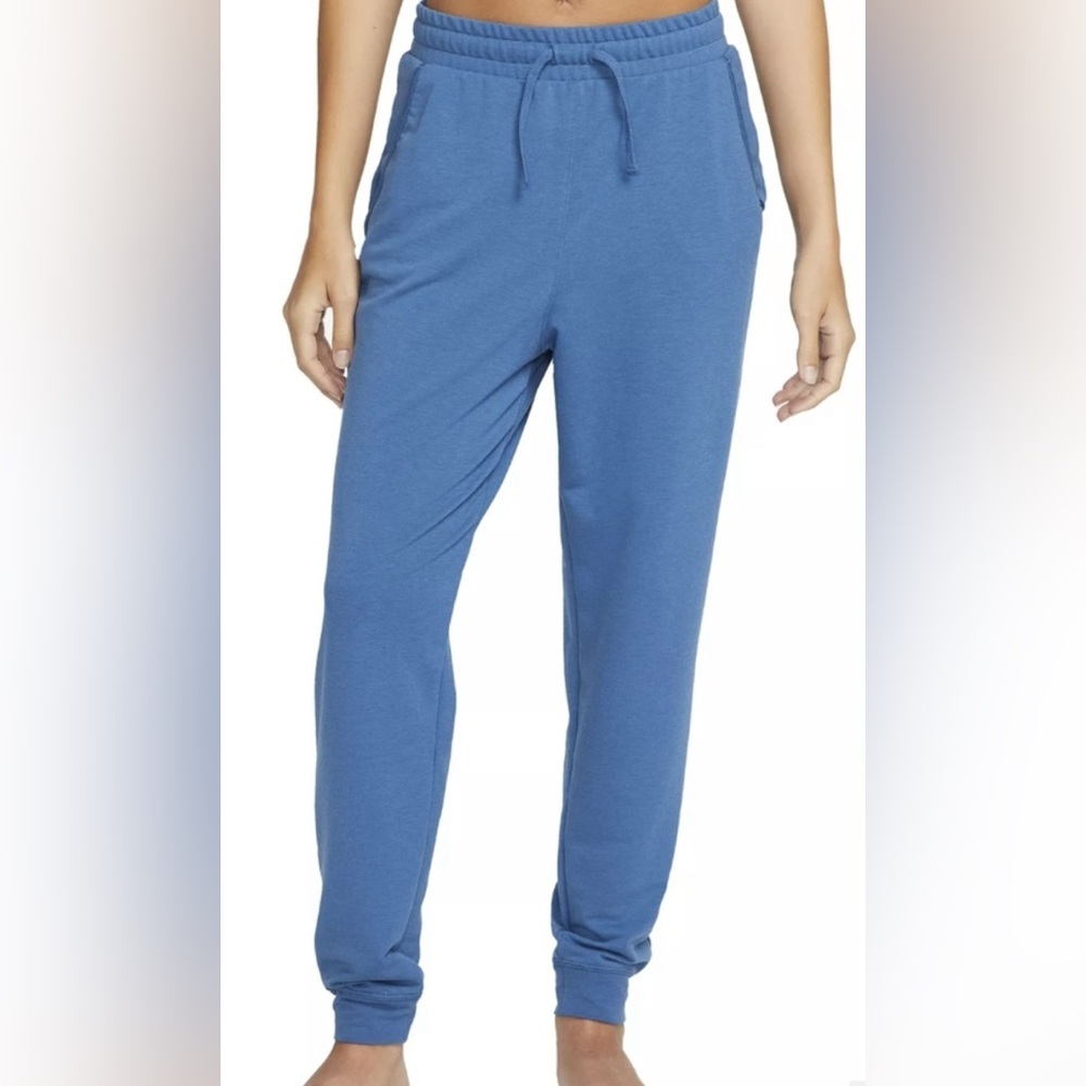 Nike Dri Fit Yoga  Women's 7/8 Length Blue Joggers Size XL EUC